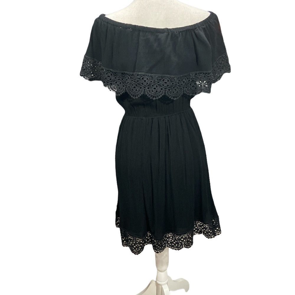 Bleuh Ciel black off the shoulder Dress Size Small - Picture 3 of 5